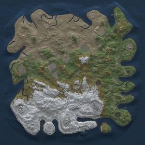 Thumbnail Rust Map: Procedural Map, Size: 4250, Seed: 27479963, 20 Monuments