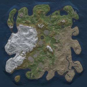 Thumbnail Rust Map: Procedural Map, Size: 3800, Seed: 812376982, 20 Monuments