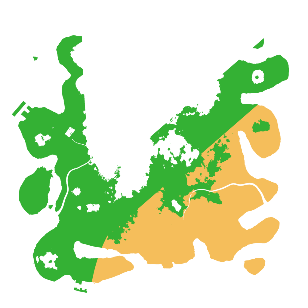 Biome Rust Map: Procedural Map, Size: 3500, Seed: 93664850
