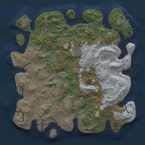 Thumbnail Rust Map: Procedural Map, Size: 4250, Seed: 235149388, 20 Monuments