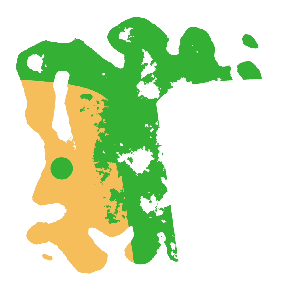 Biome Rust Map: Barren, Size: 3500, Seed: 257562985