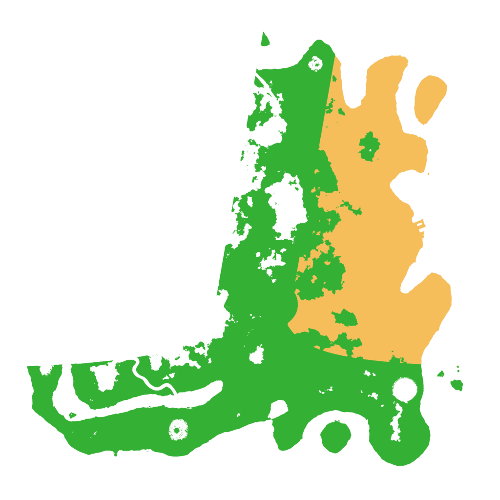 Biome Rust Map: Procedural Map, Size: 3700, Seed: 496131