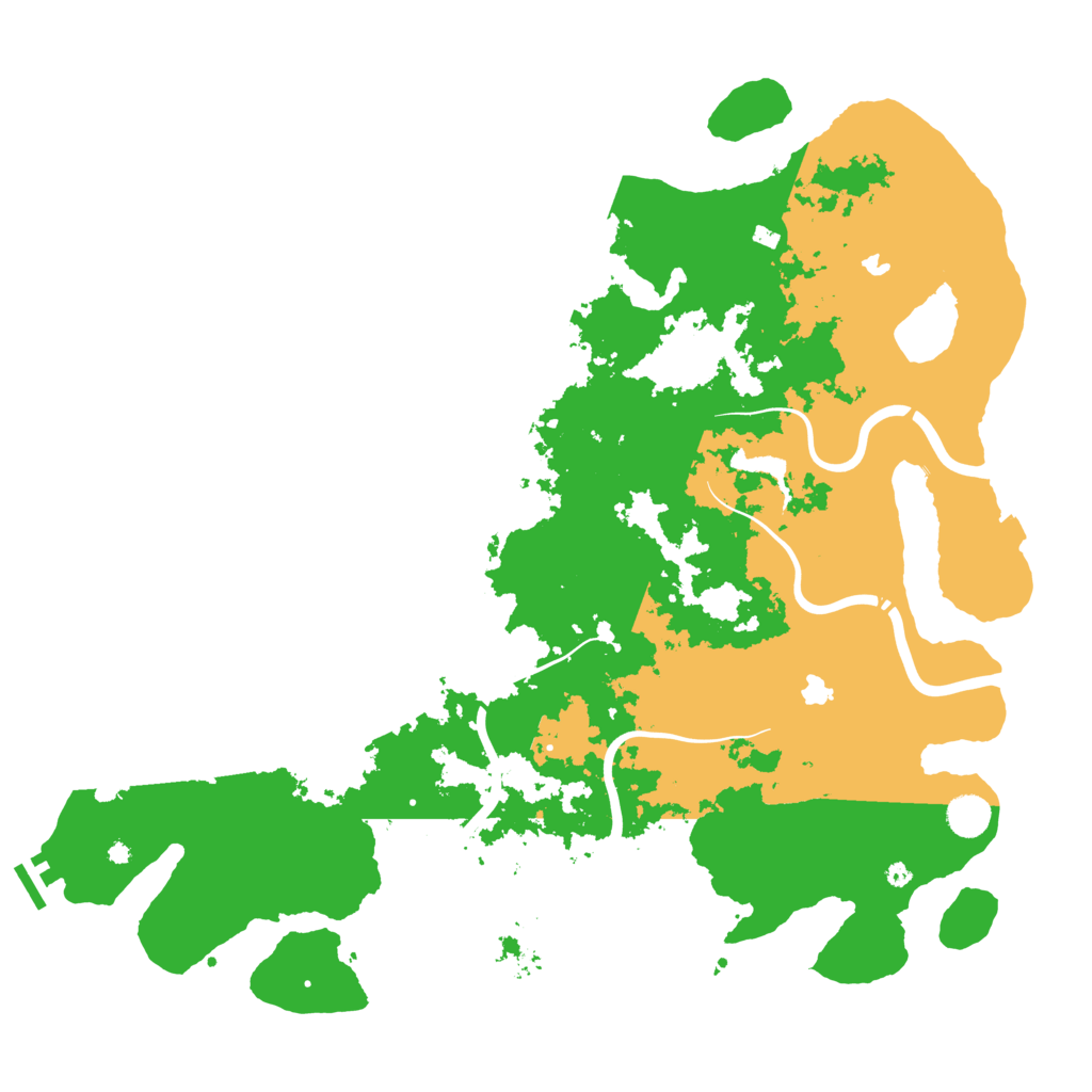 Biome Rust Map: Procedural Map, Size: 4500, Seed: 1033072227
