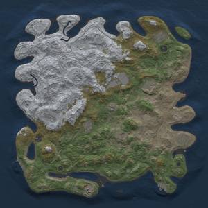 Thumbnail Rust Map: Procedural Map, Size: 4500, Seed: 959427877, 20 Monuments