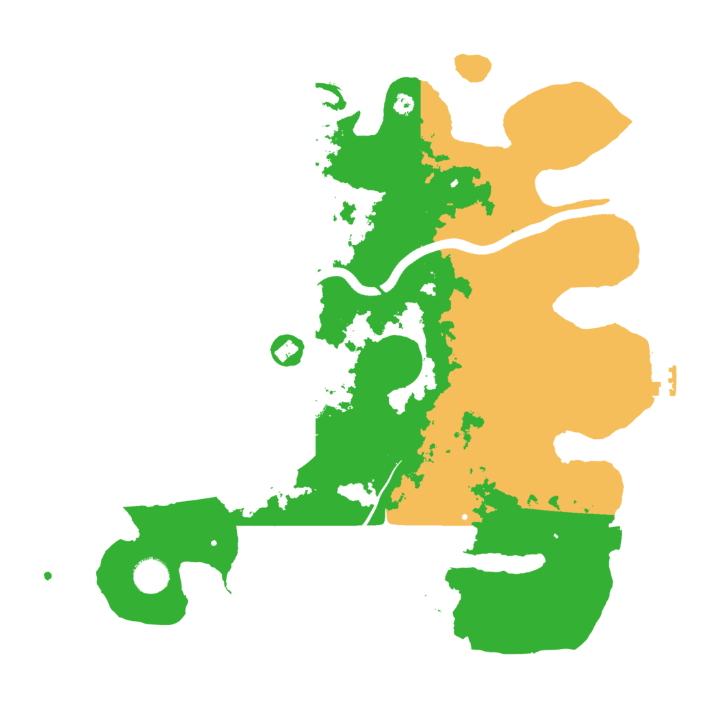 Biome Rust Map: Procedural Map, Size: 3500, Seed: 376289845