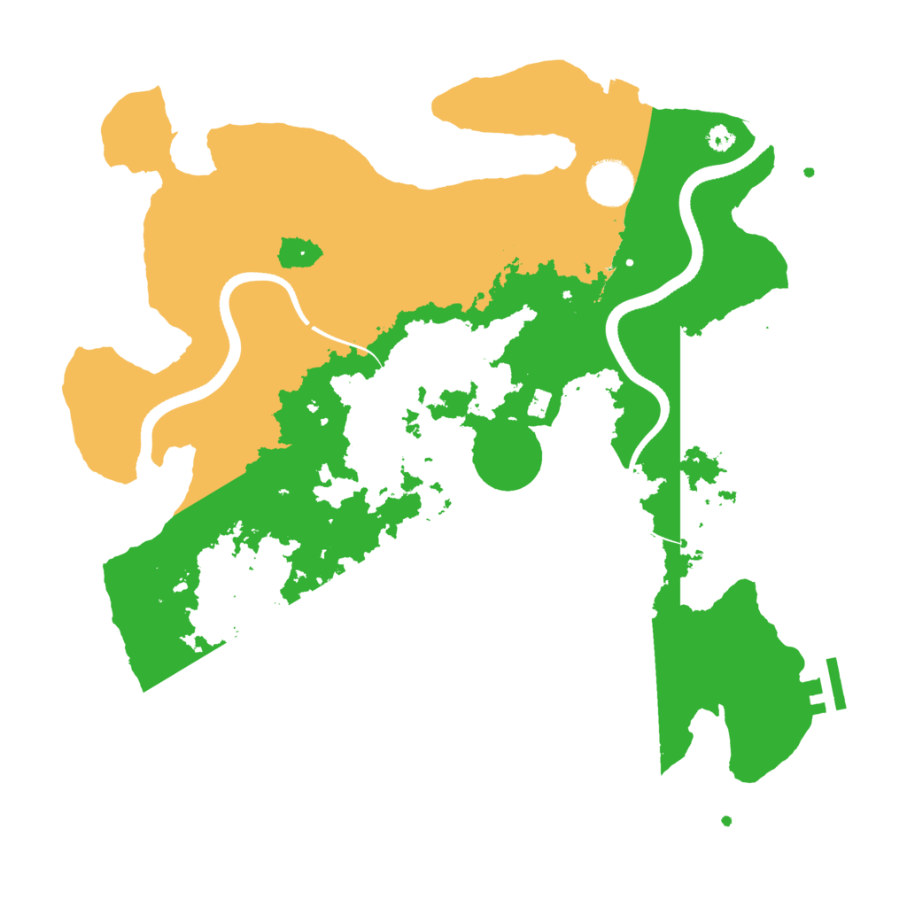 Biome Rust Map: Procedural Map, Size: 3500, Seed: 1769687712