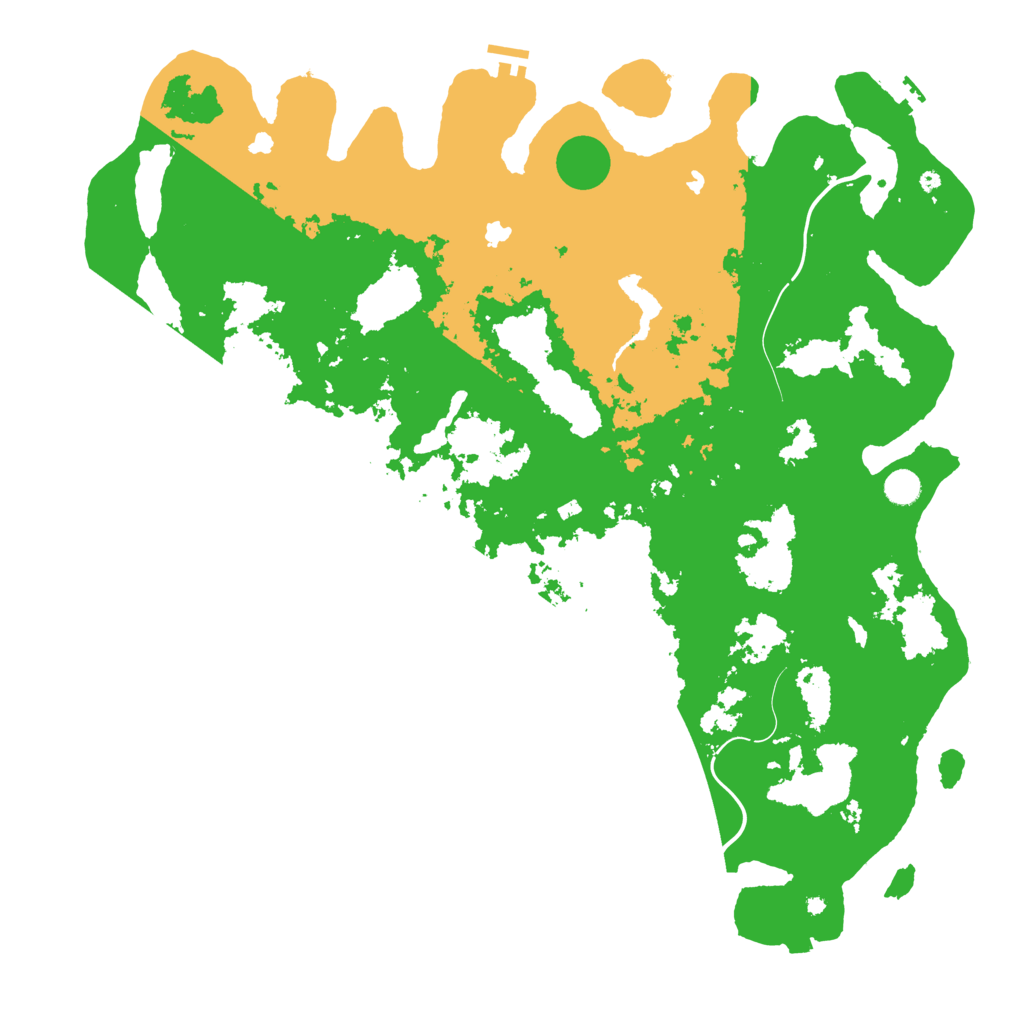 Biome Rust Map: Procedural Map, Size: 5000, Seed: 135