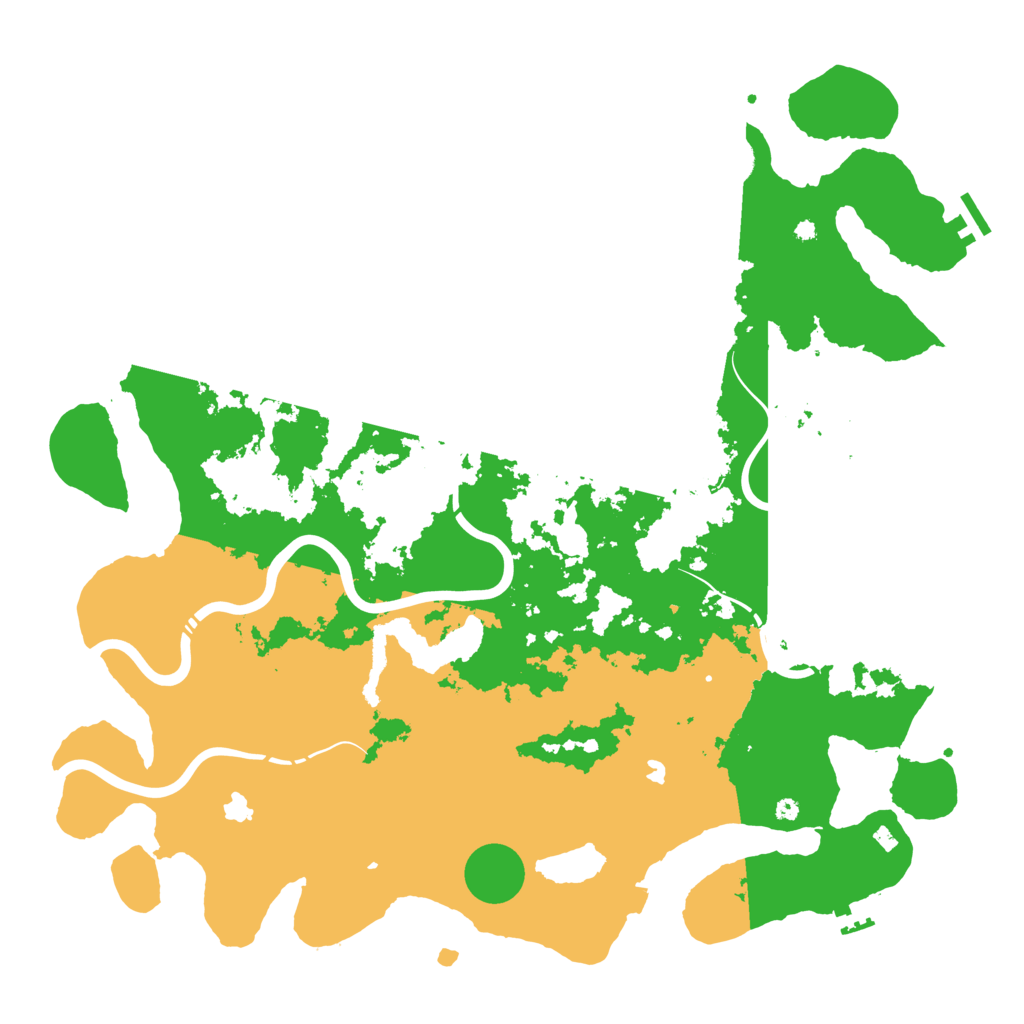 Biome Rust Map: Procedural Map, Size: 4500, Seed: 1380113917