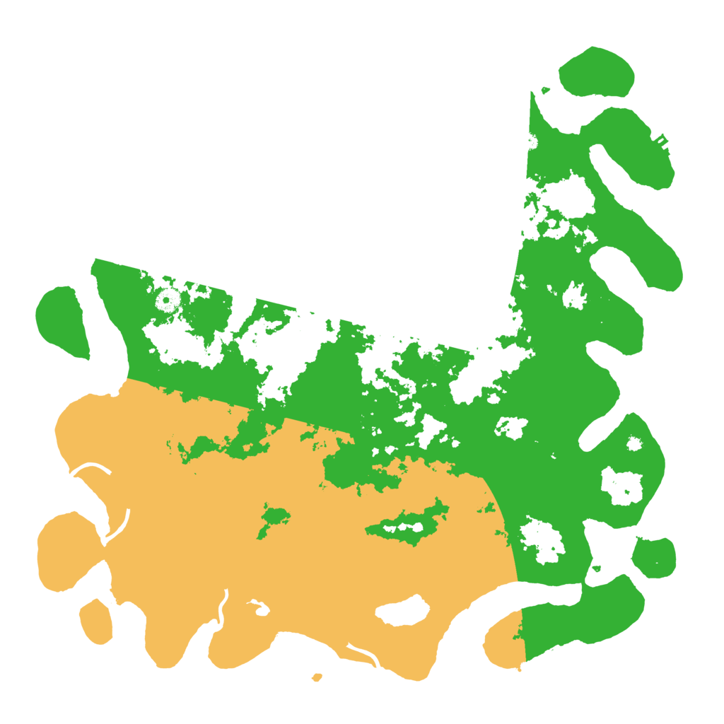 Biome Rust Map: Procedural Map, Size: 4500, Seed: 1380113917