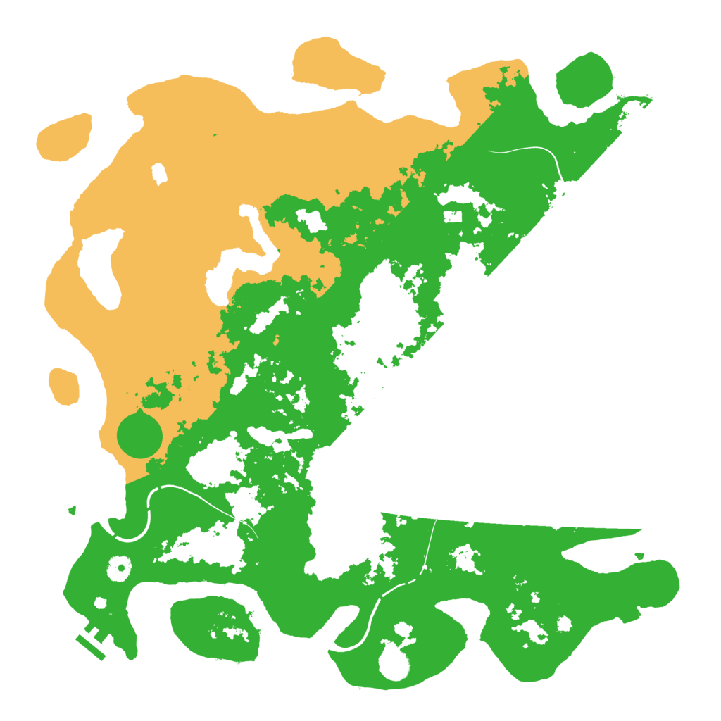 Biome Rust Map: Procedural Map, Size: 4250, Seed: 6566