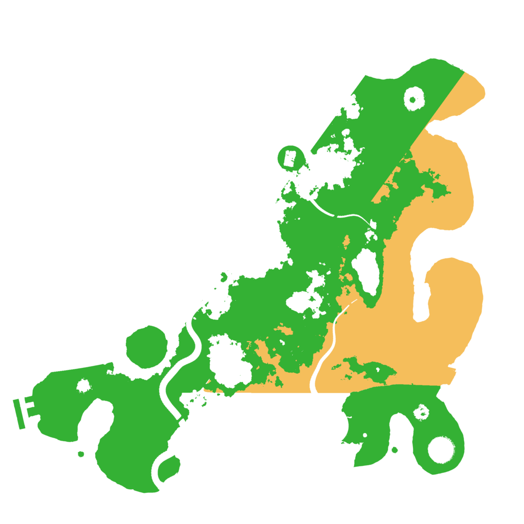 Biome Rust Map: Procedural Map, Size: 3500, Seed: 42948314