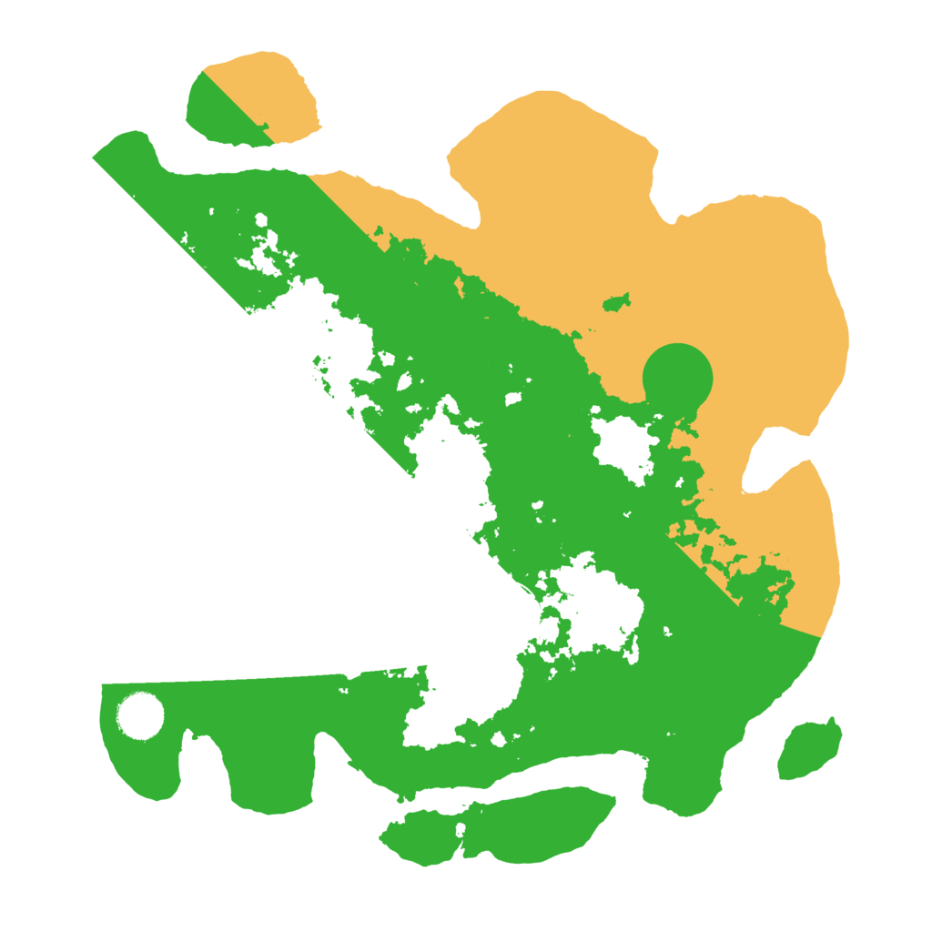 Biome Rust Map: Barren, Size: 3500, Seed: 1090903903