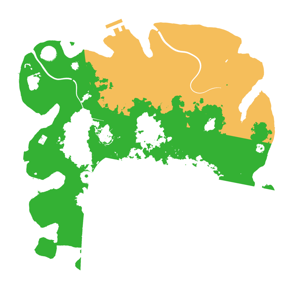 Biome Rust Map: Procedural Map, Size: 3500, Seed: 705848153