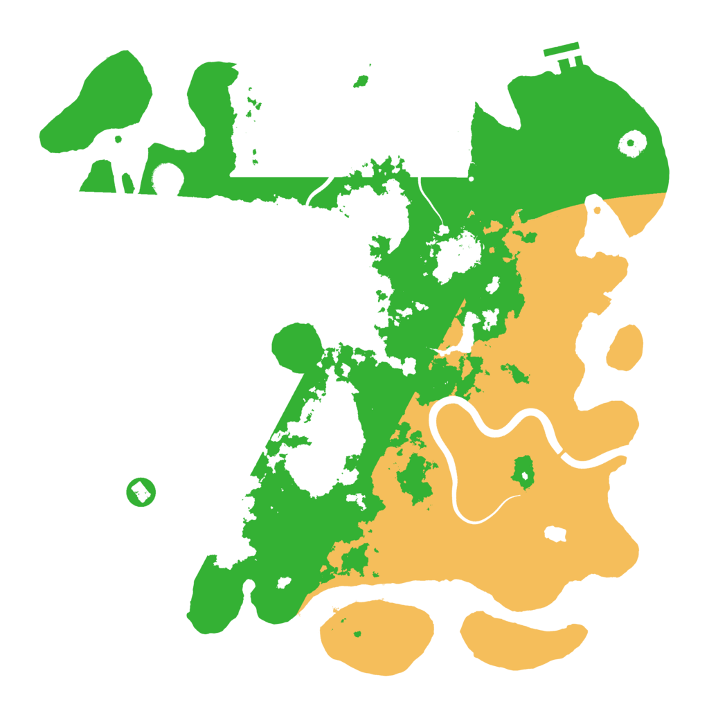 Biome Rust Map: Procedural Map, Size: 4000, Seed: 133876