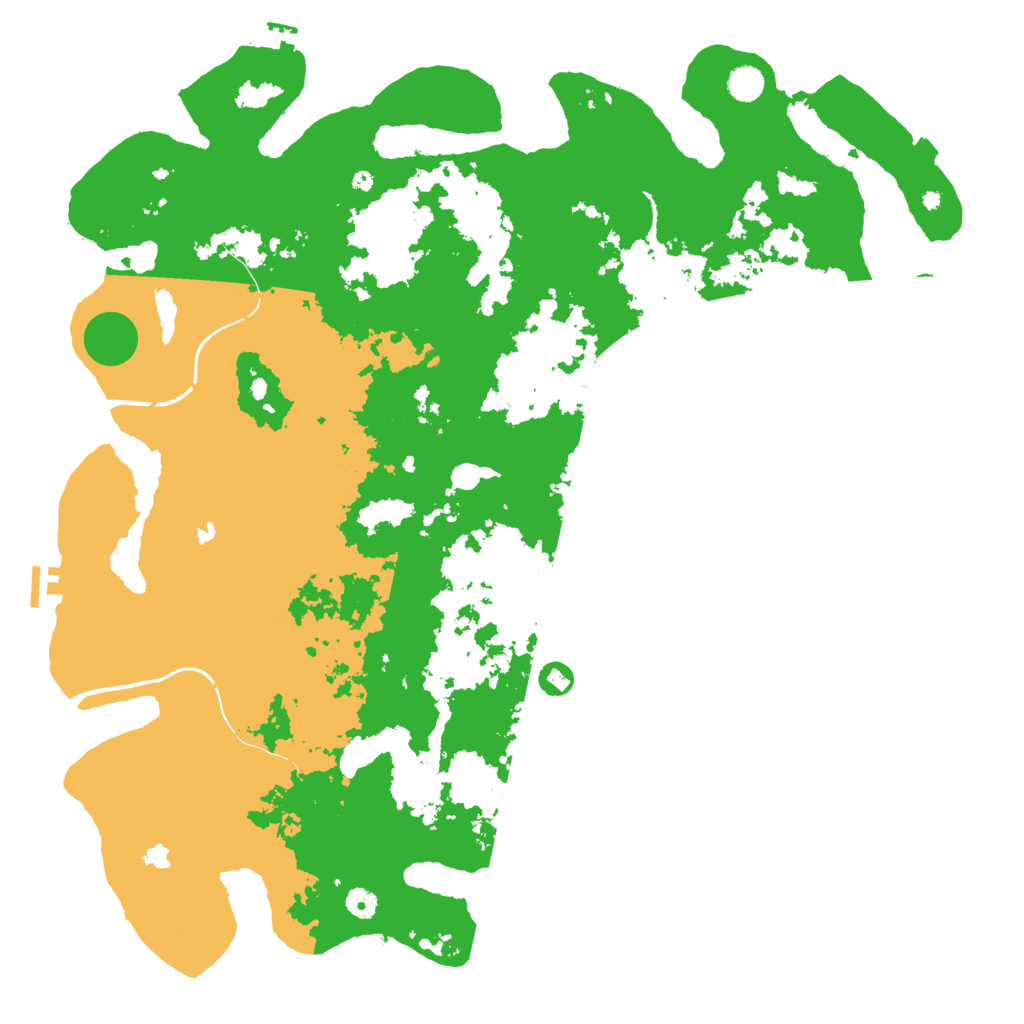 Biome Rust Map: Procedural Map, Size: 5000, Seed: 65418576