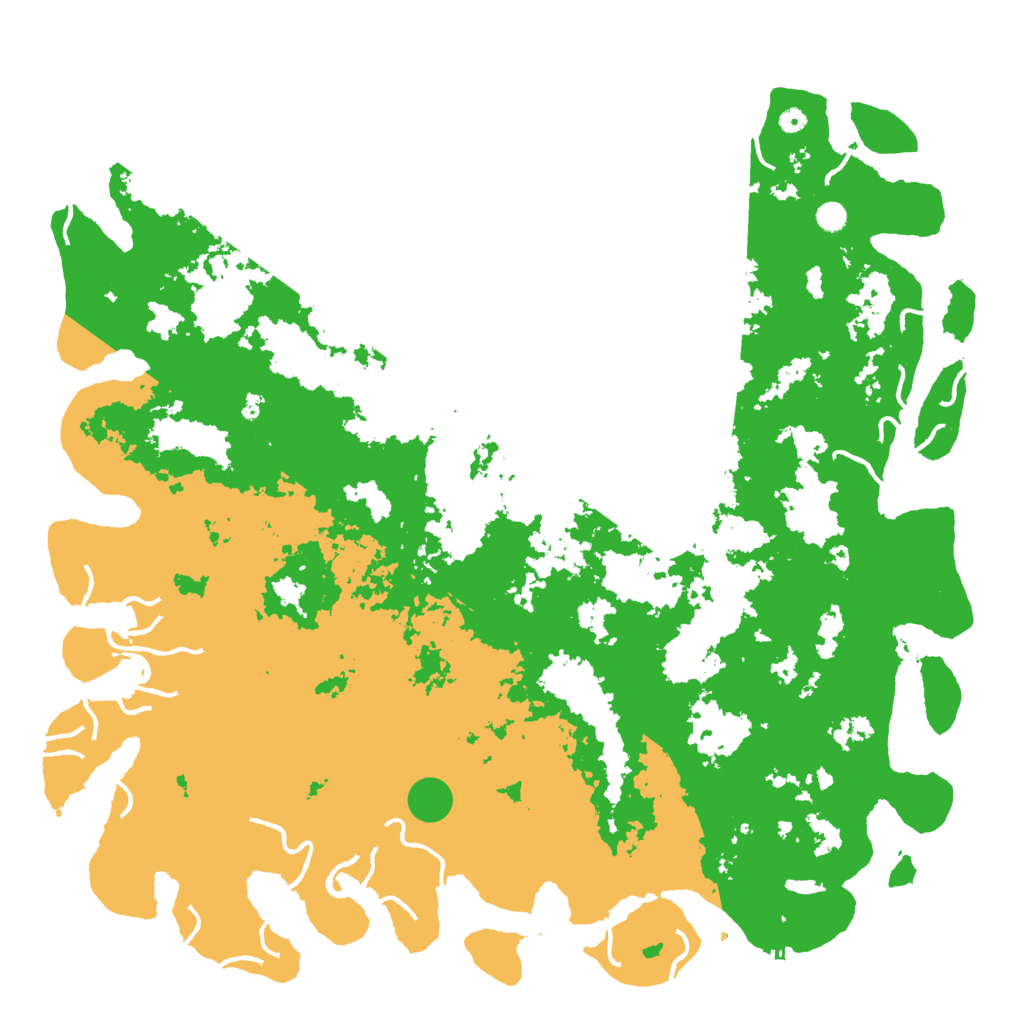 Biome Rust Map: Procedural Map, Size: 6000, Seed: 257522849