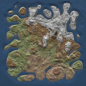 Thumbnail Rust Map: Procedural Map, Size: 4500, Seed: 777, 14 Monuments