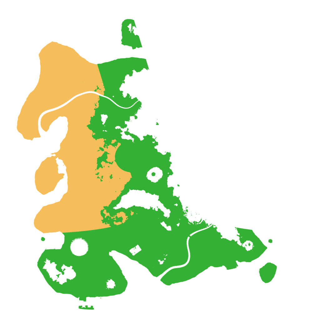 Biome Rust Map: Procedural Map, Size: 3200, Seed: 224577
