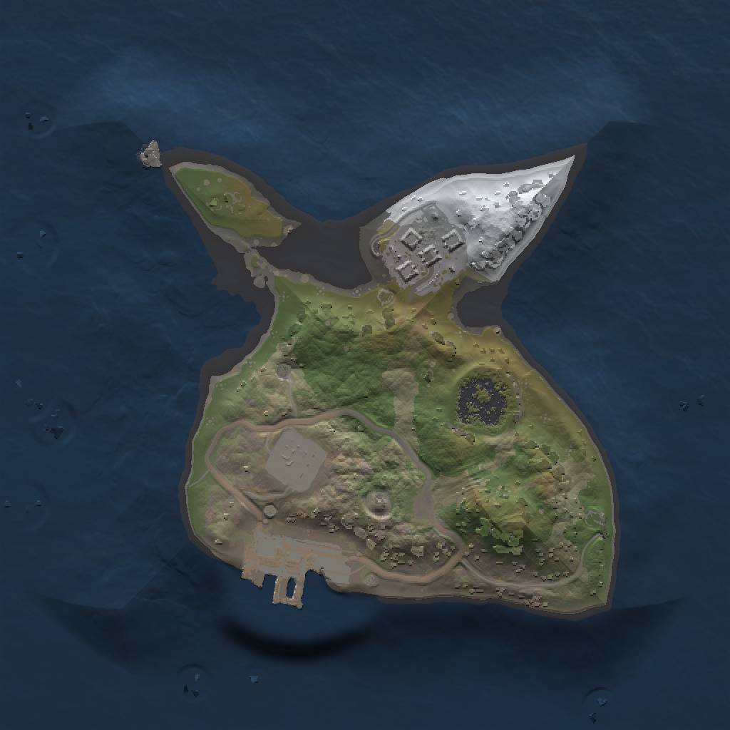 Rust Map: Procedural Map, Size: 1500, Seed: 984562621, 6 Monuments