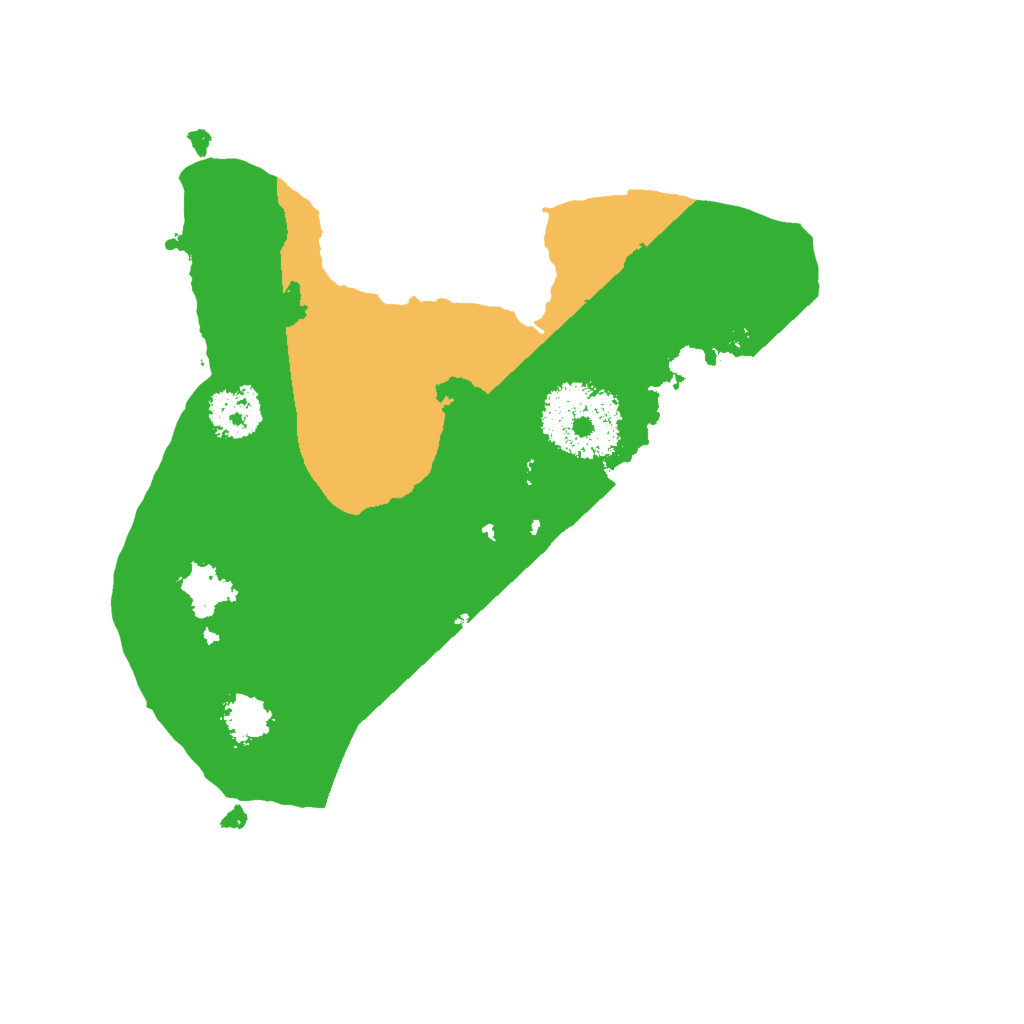 Biome Rust Map: Procedural Map, Size: 2000, Seed: 1500