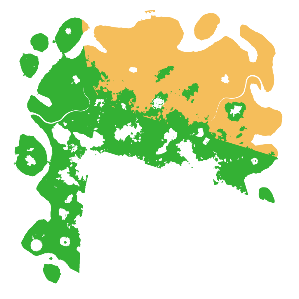 Biome Rust Map: Procedural Map, Size: 4500, Seed: 393825417