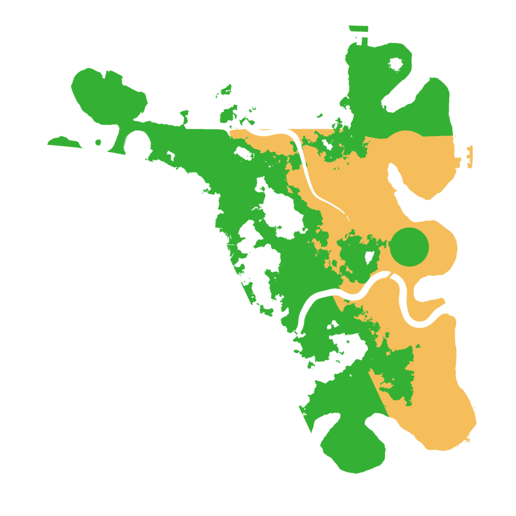 Biome Rust Map: Procedural Map, Size: 3500, Seed: 106053940