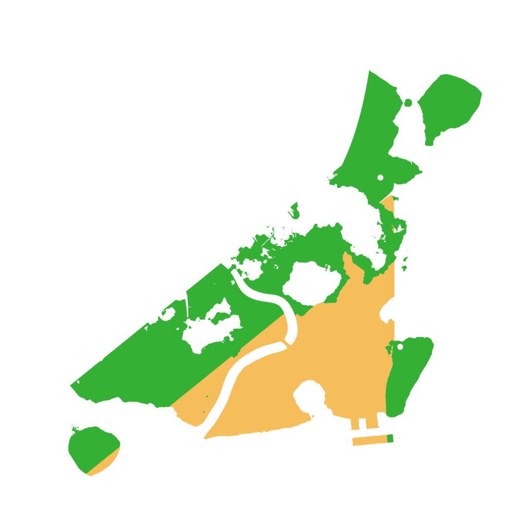 Biome Rust Map: Procedural Map, Size: 2608, Seed: 19064