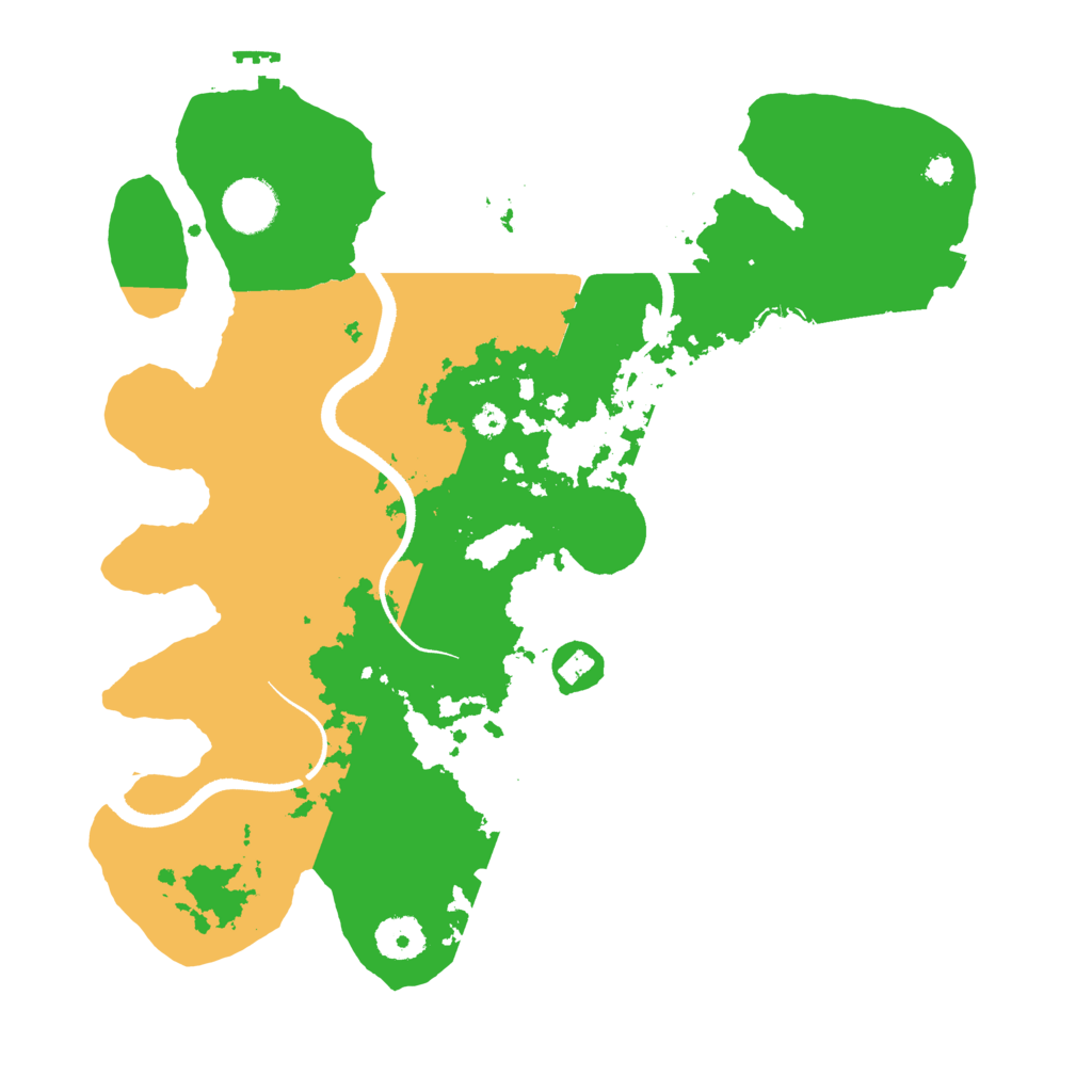 Biome Rust Map: Procedural Map, Size: 3500, Seed: 891677623