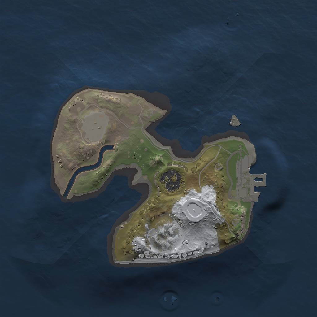 Rust Map: Procedural Map, Size: 1500, Seed: 1853568270, 5 Monuments