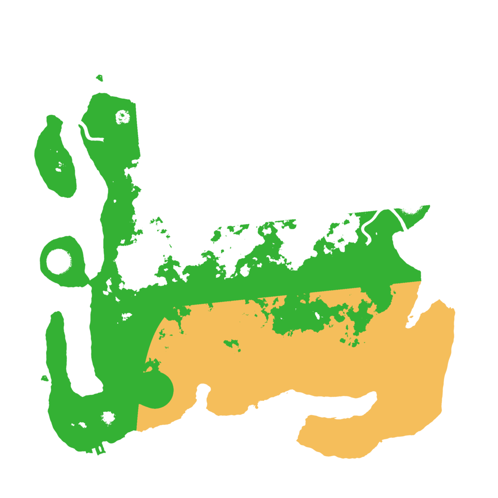 Biome Rust Map: Procedural Map, Size: 3550, Seed: 47779265