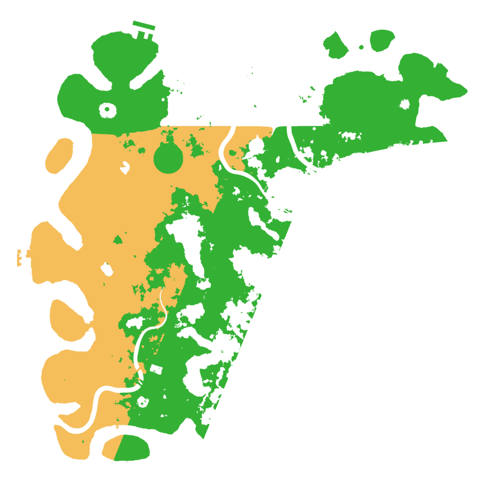 Biome Rust Map: Procedural Map, Size: 4500, Seed: 8543