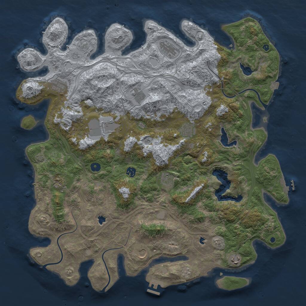 Rust Map: Procedural Map, Size: 4750, Seed: 20220602, 17 Monuments