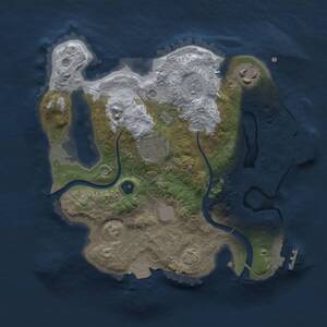 Thumbnail Rust Map: Procedural Map, Size: 2500, Seed: 1049932331, 8 Monuments