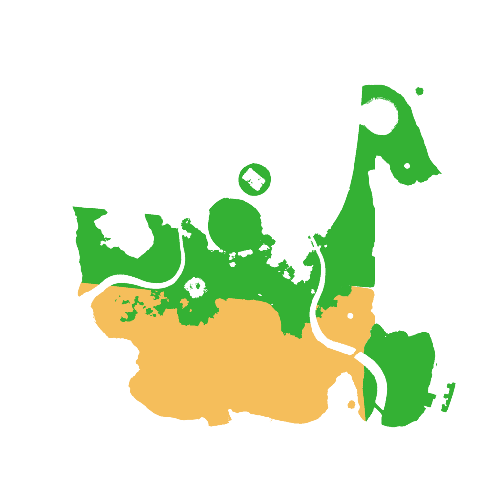 Biome Rust Map: Procedural Map, Size: 2500, Seed: 1049932331