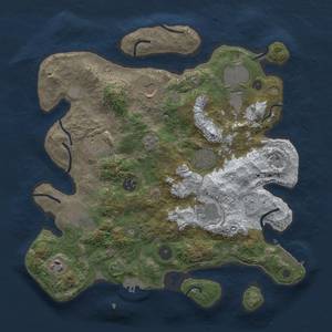 Thumbnail Rust Map: Procedural Map, Size: 3500, Seed: 1285992926, 18 Monuments