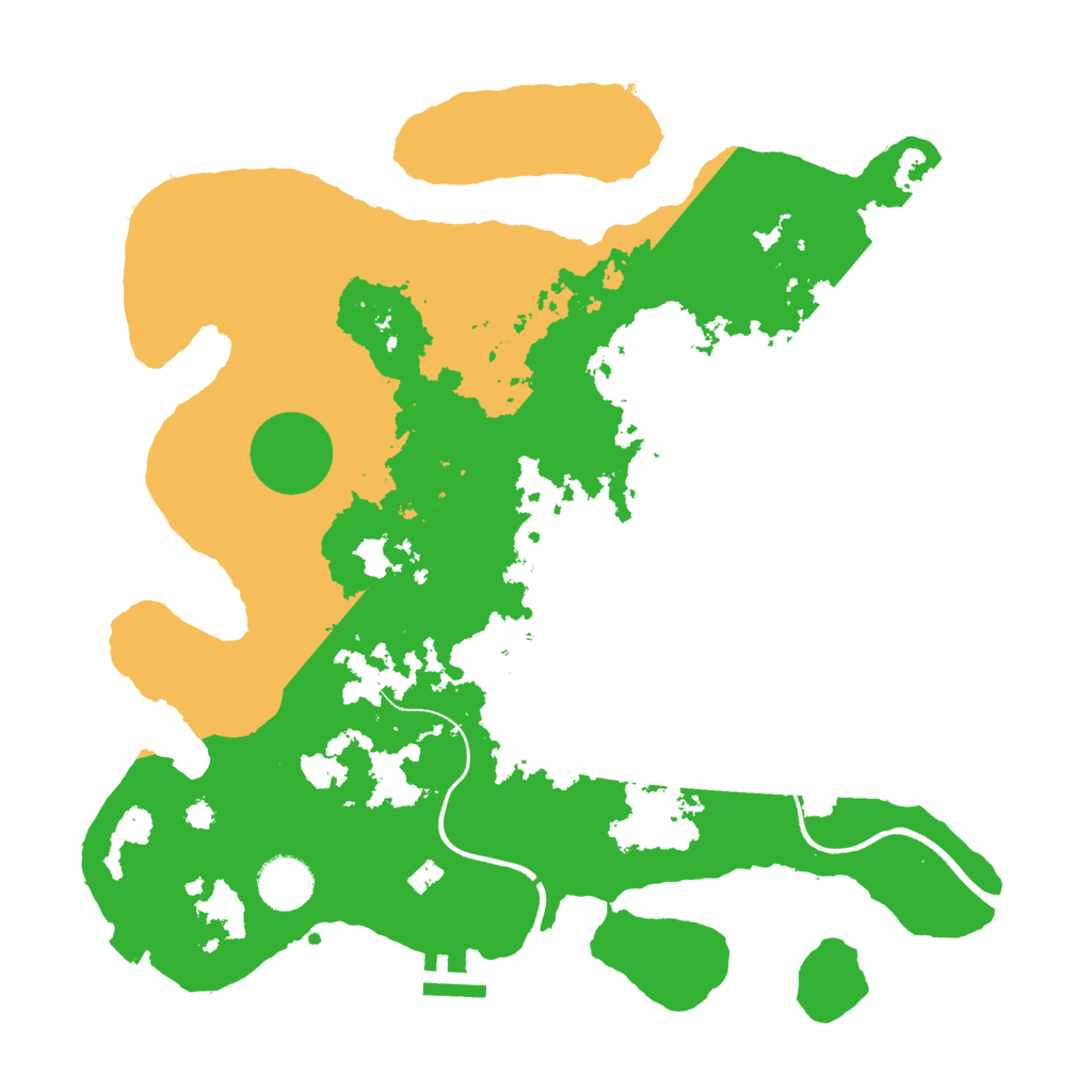 Biome Rust Map: Procedural Map, Size: 3500, Seed: 1285992926