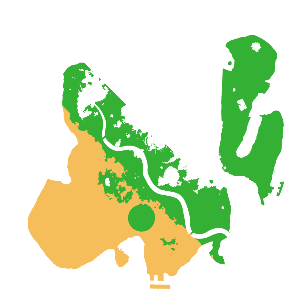 Biome Rust Map: Procedural Map, Size: 3000, Seed: 1054179375