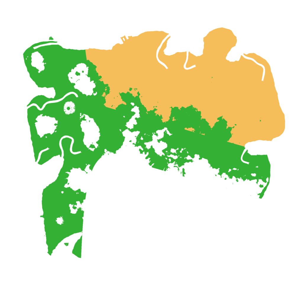 Biome Rust Map: Procedural Map, Size: 3700, Seed: 1184601386