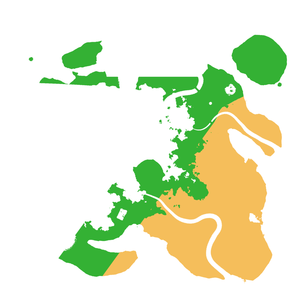 Biome Rust Map: Procedural Map, Size: 3000, Seed: 44635