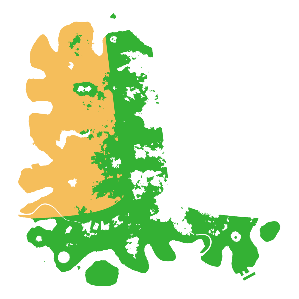 Biome Rust Map: Procedural Map, Size: 4500, Seed: 999017