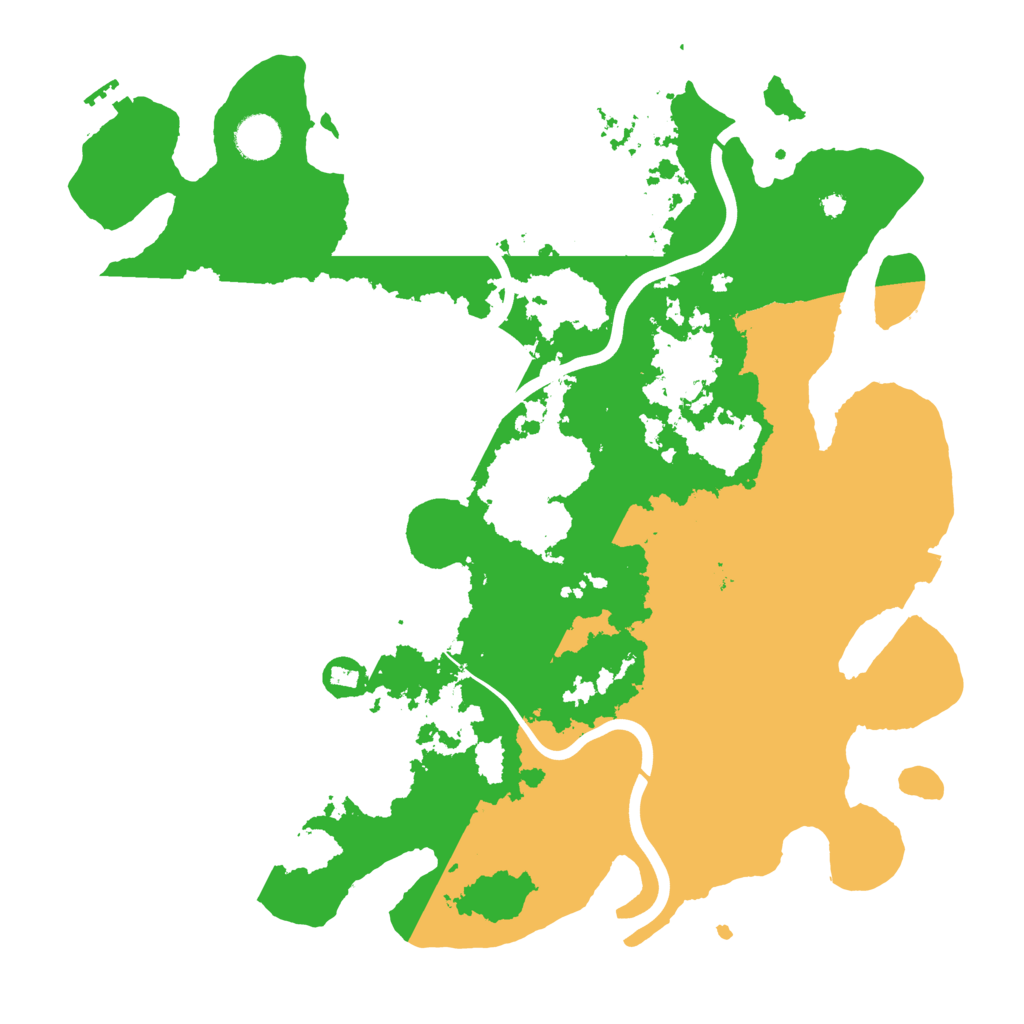 Biome Rust Map: Procedural Map, Size: 3999, Seed: 3999