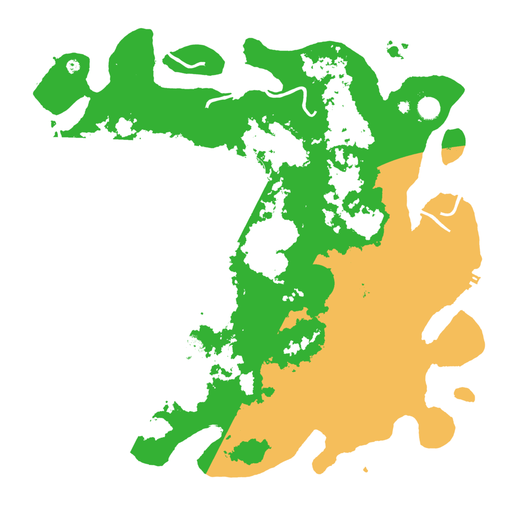 Biome Rust Map: Procedural Map, Size: 3999, Seed: 3999
