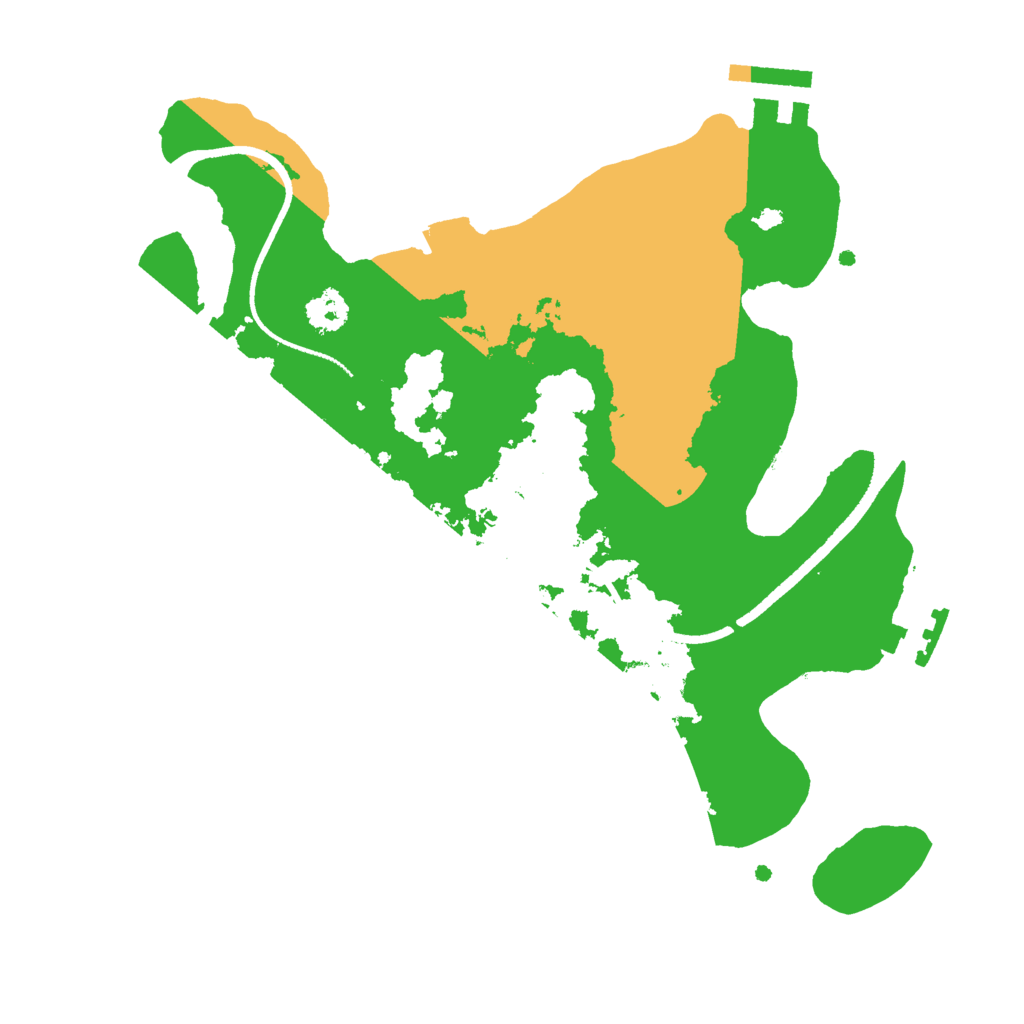 Biome Rust Map: Procedural Map, Size: 2500, Seed: 743033374