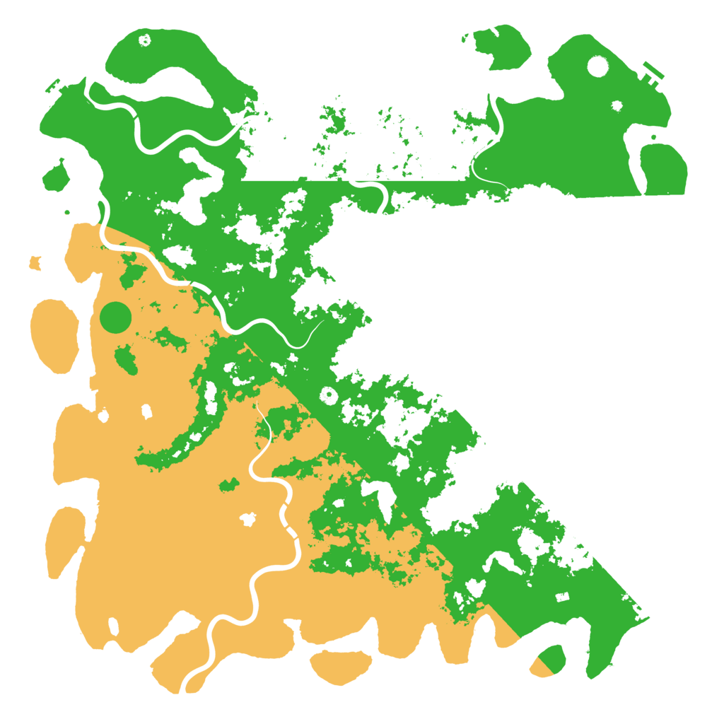Biome Rust Map: Procedural Map, Size: 6000, Seed: 4236622
