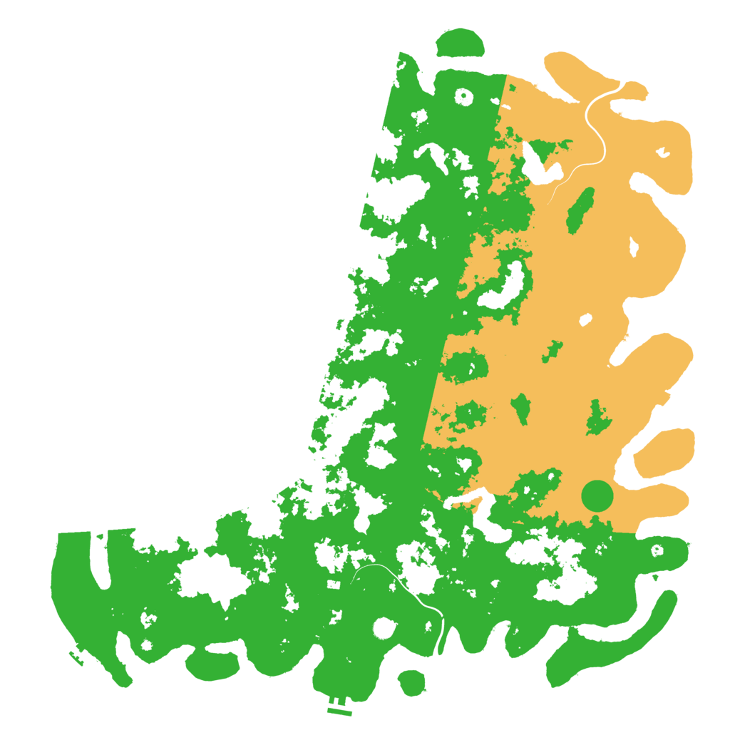 Biome Rust Map: Procedural Map, Size: 6000, Seed: 343303160