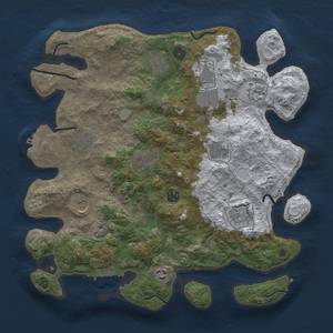 Thumbnail Rust Map: Procedural Map, Size: 3850, Seed: 2134443528, 20 Monuments