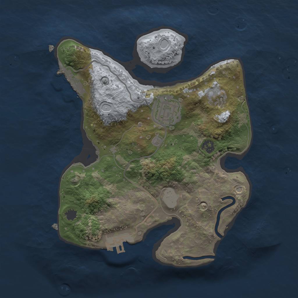 Rust Map: Procedural Map, Size: 2300, Seed: 88, 8 Monuments