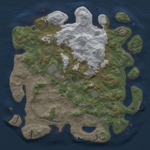 Thumbnail Rust Map: Procedural Map, Size: 4500, Seed: 701852207, 20 Monuments