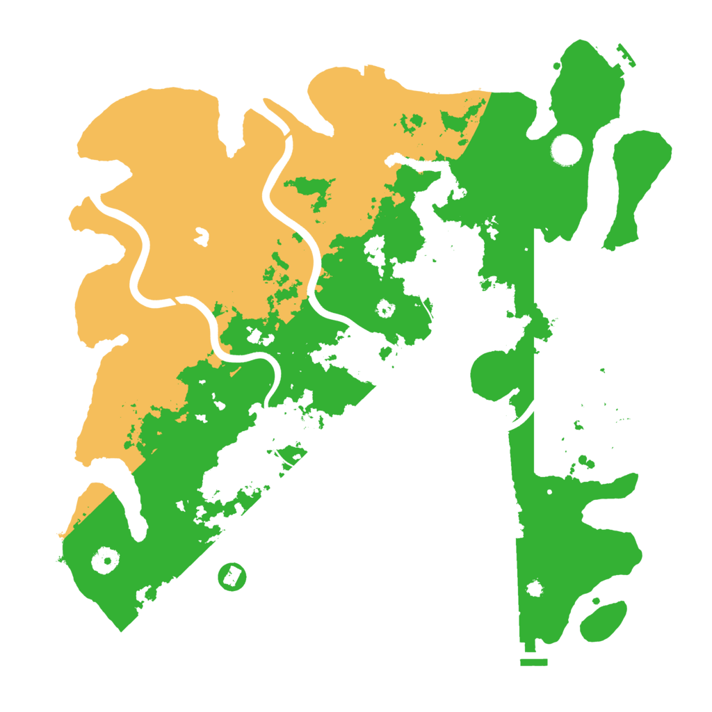 Biome Rust Map: Procedural Map, Size: 4000, Seed: 128564