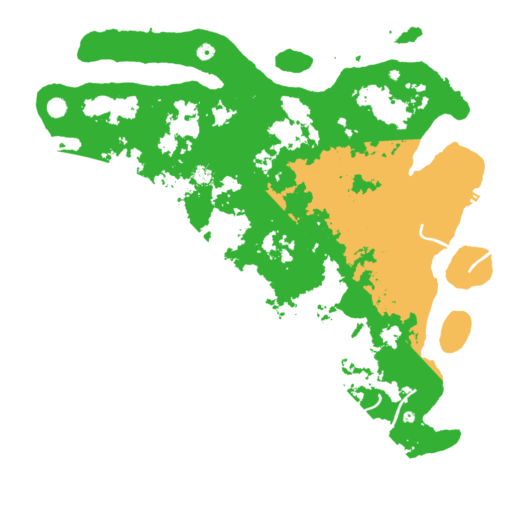 Biome Rust Map: Procedural Map, Size: 4500, Seed: 48437